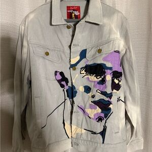 Kid Super Stylish Graphic Denim Jacket